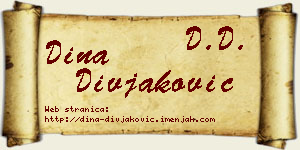 Dina Divjaković vizit kartica